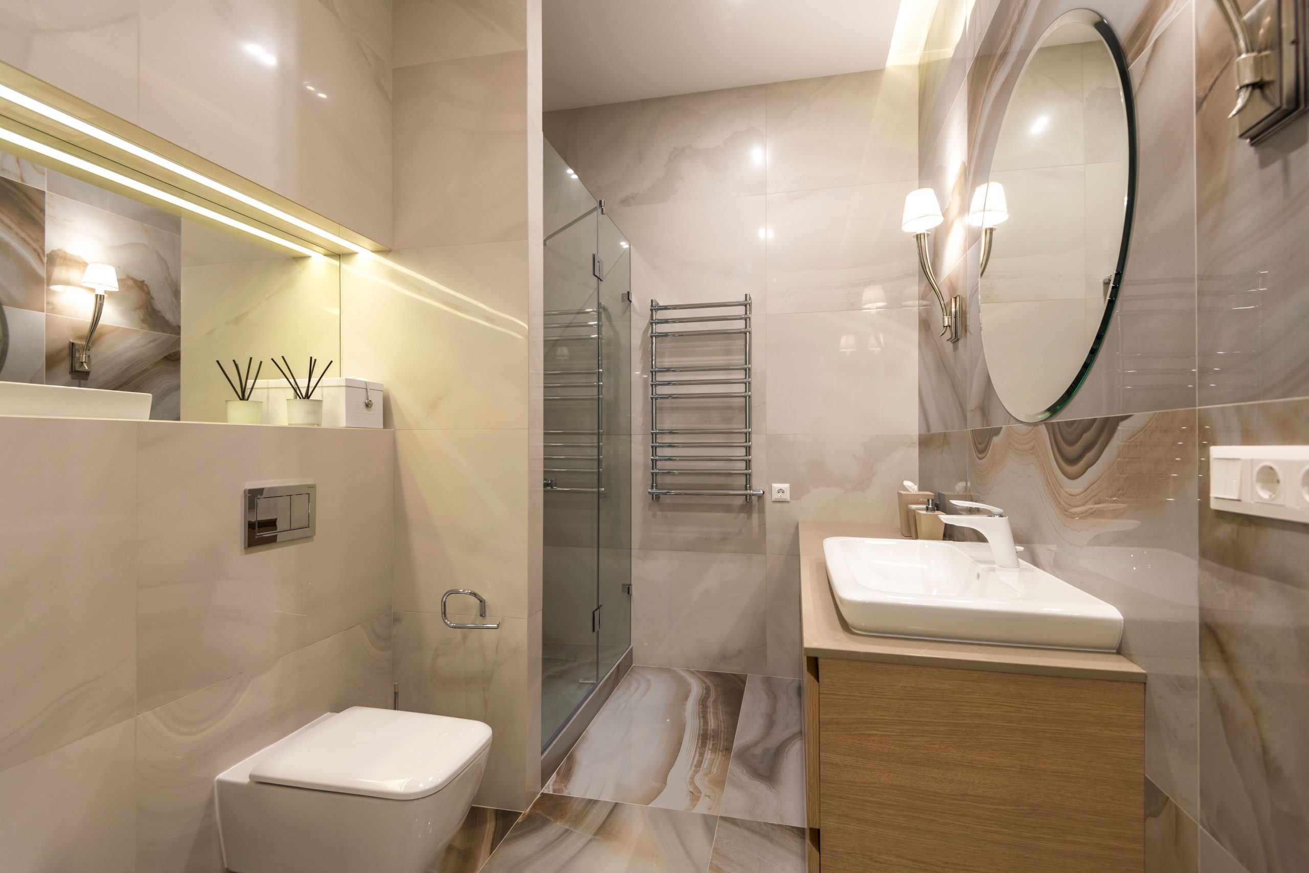 Longévité du marbre en salle de bain